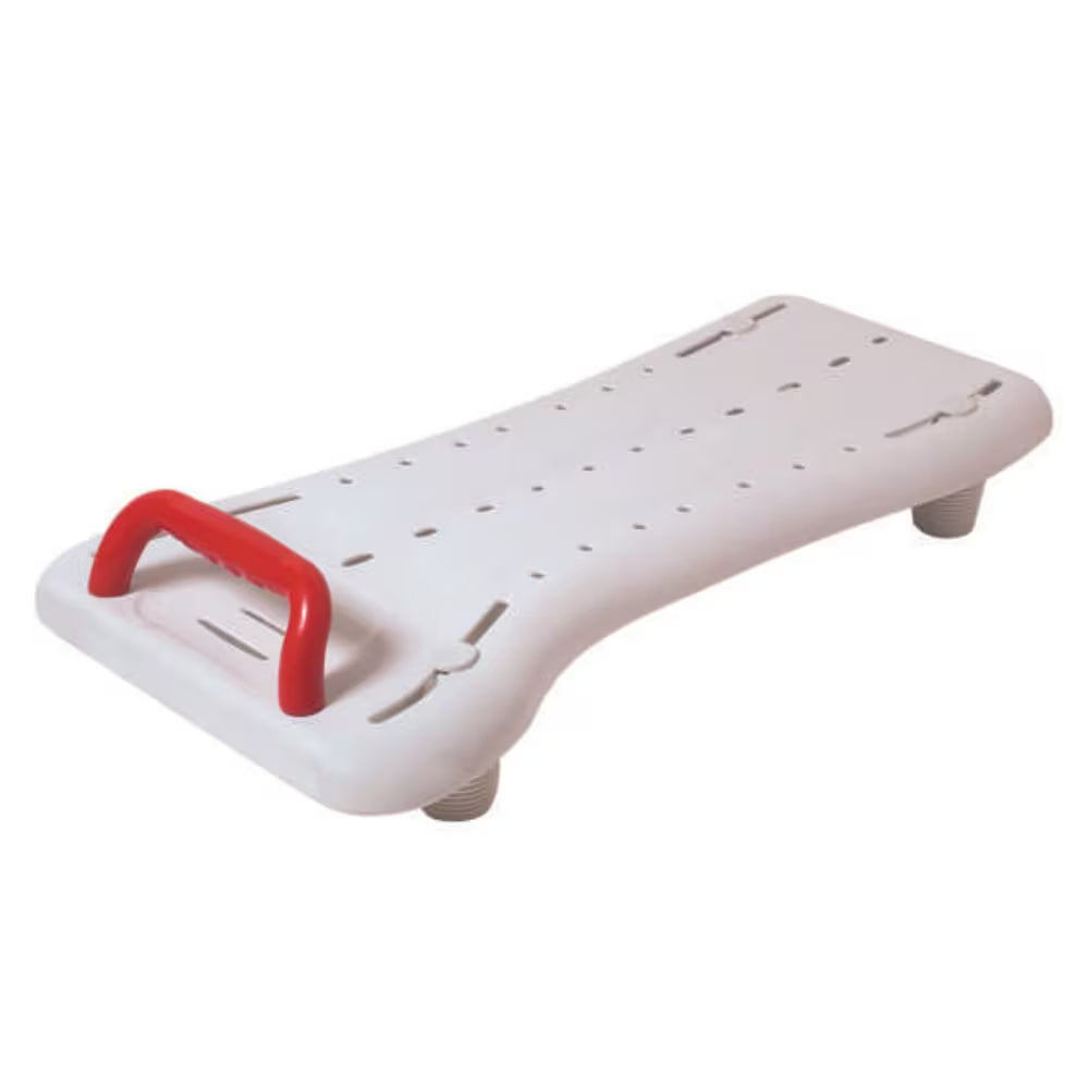 Bath board for safe, seated bathing